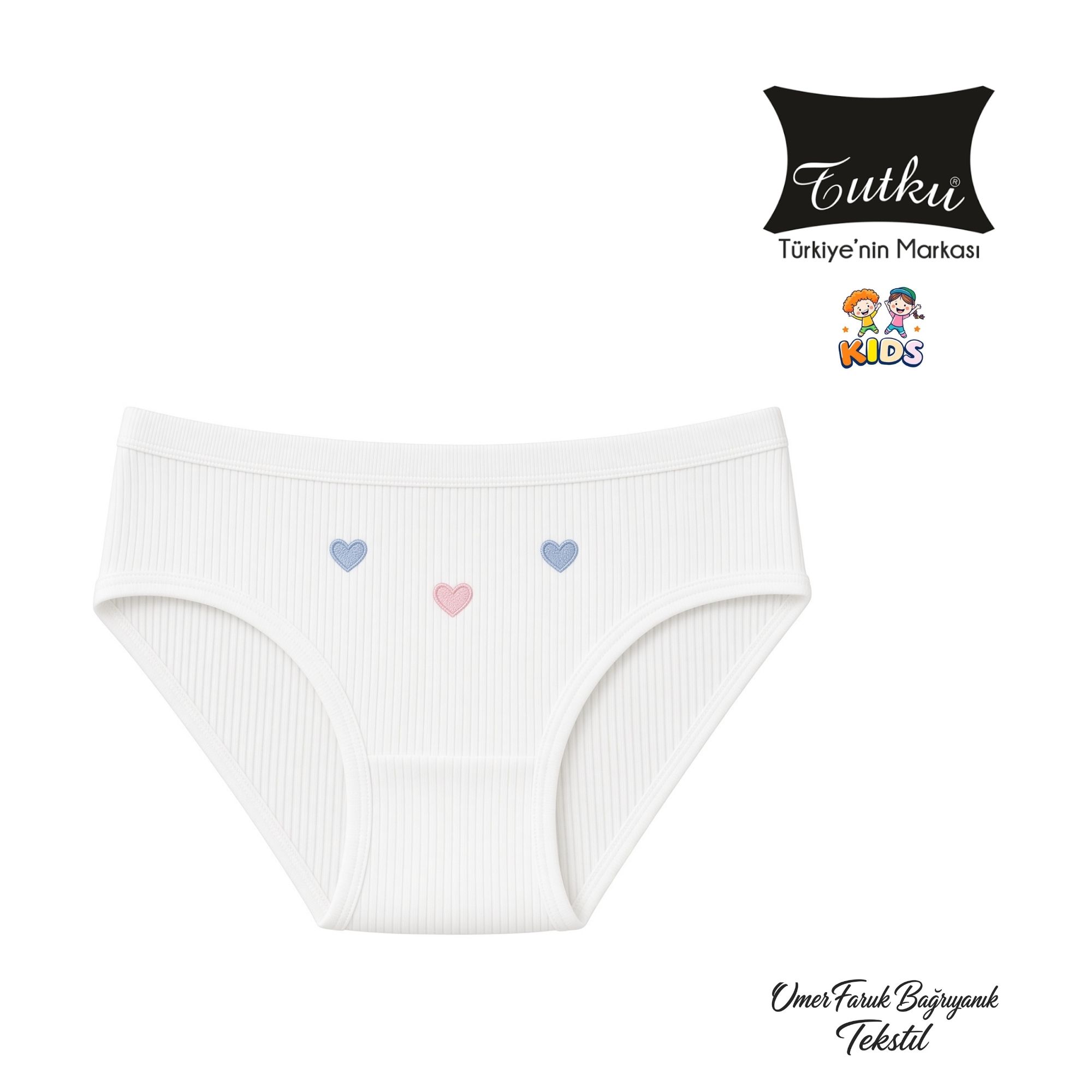 Tutku Kız İnce Bel İşlemeli Bikini 0821