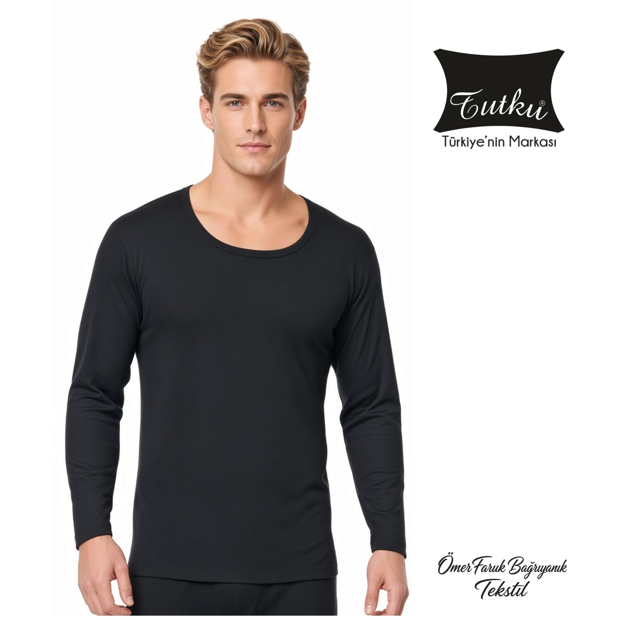 Tutku Termal Fanila Üst Siyah 0126