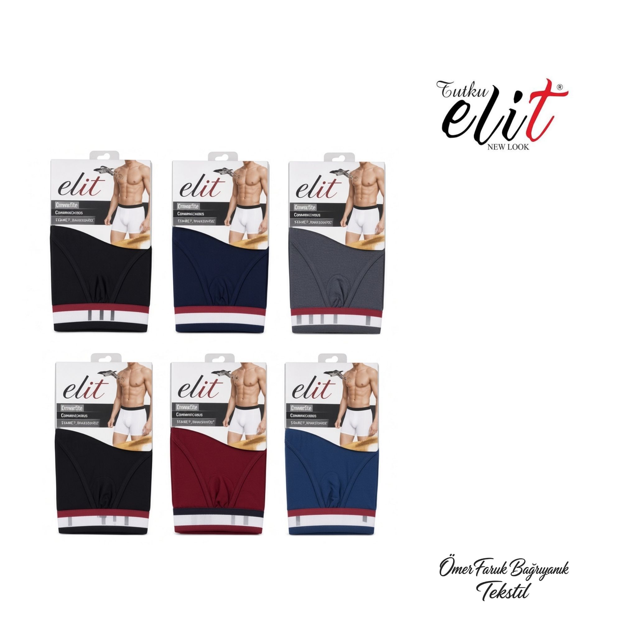Tutku Elit Modal Elastan Spor Boxer Asorti 1252