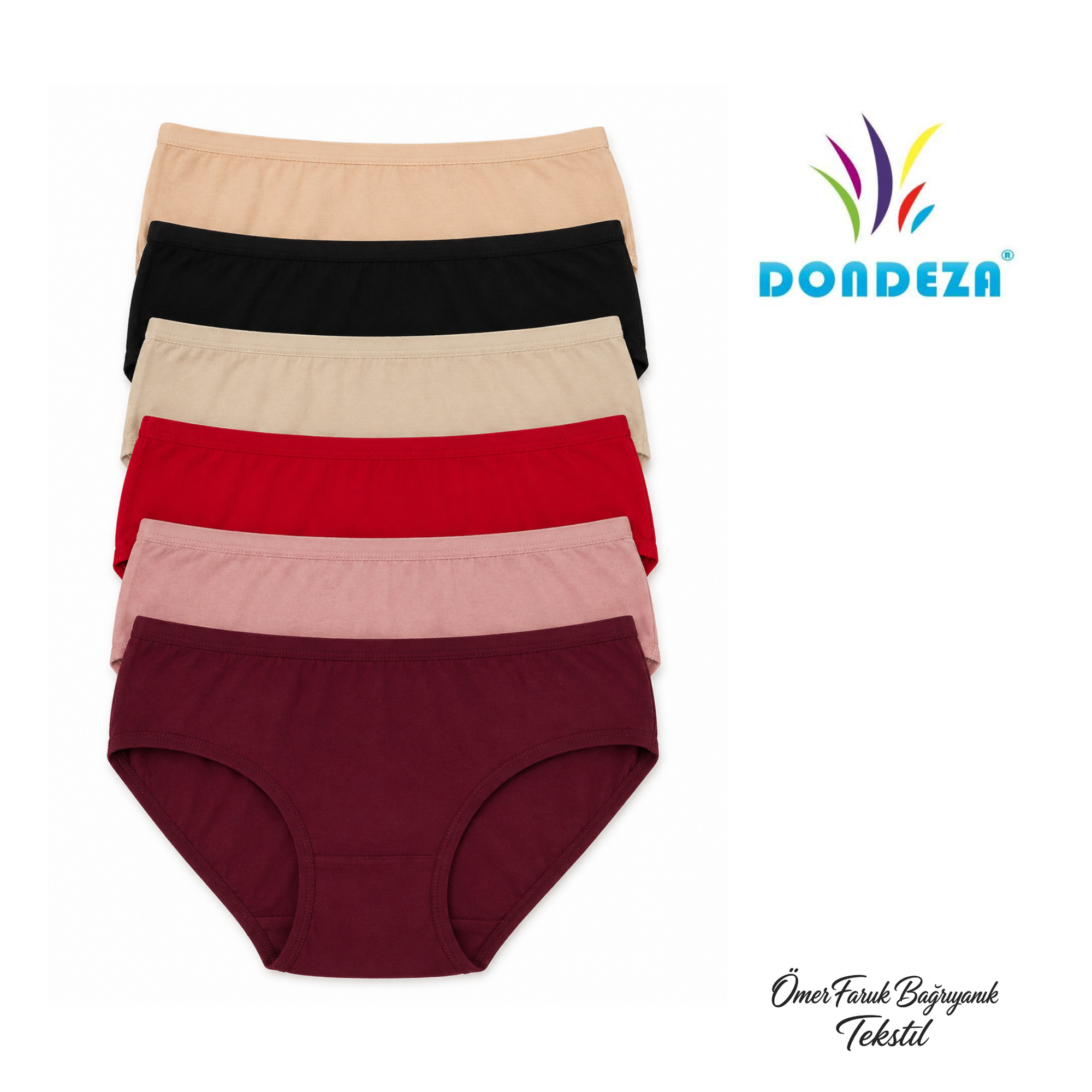 Dondeza Kadın Düz Bikini Külot L 102