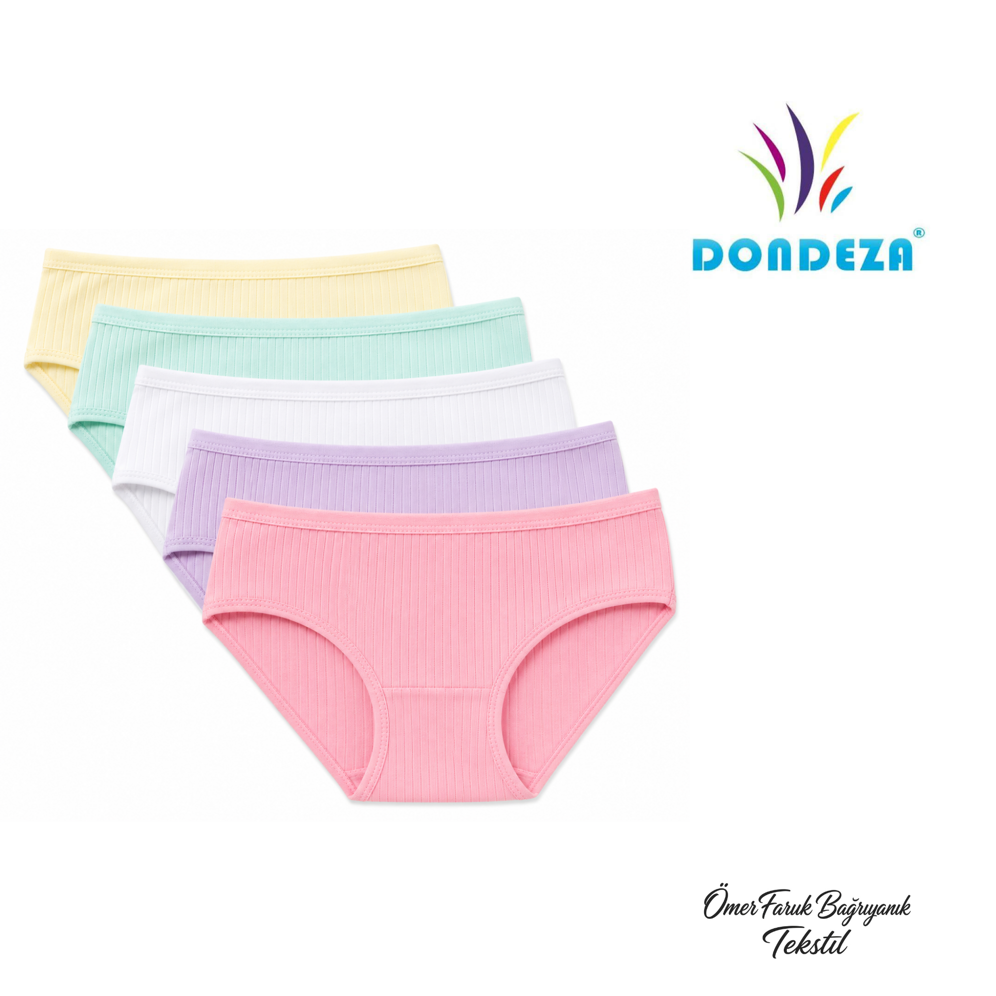 Dondeza Kız Çocuk Düz Bikini 436