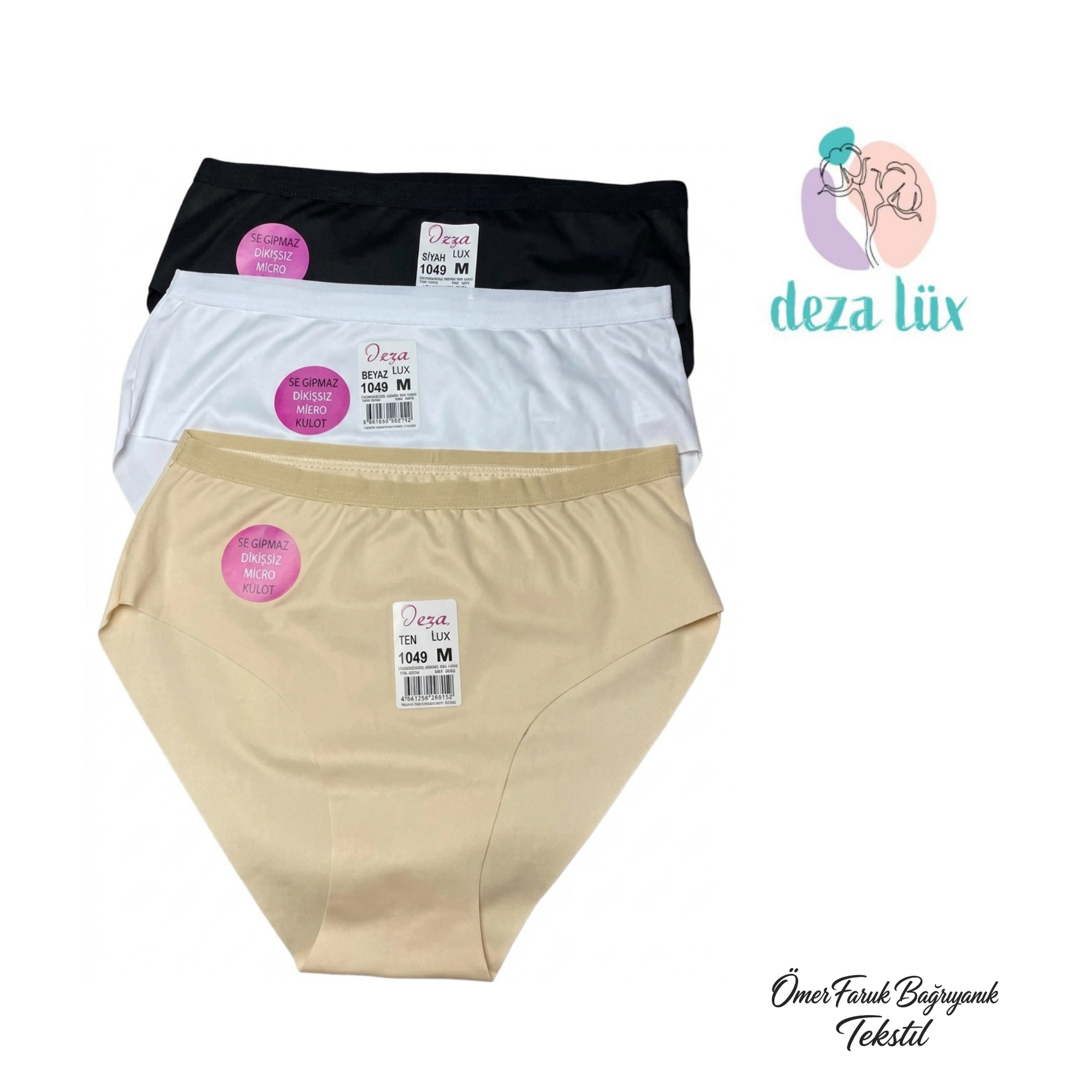 Deza Lüx Kadın Beli Lastikli İz Yapmaz Bikini M 1049