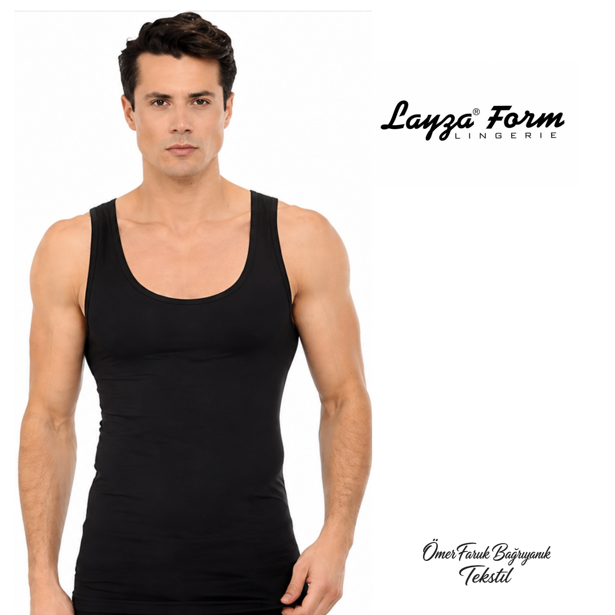 Layza Form Siyah Erkek Atlet 500