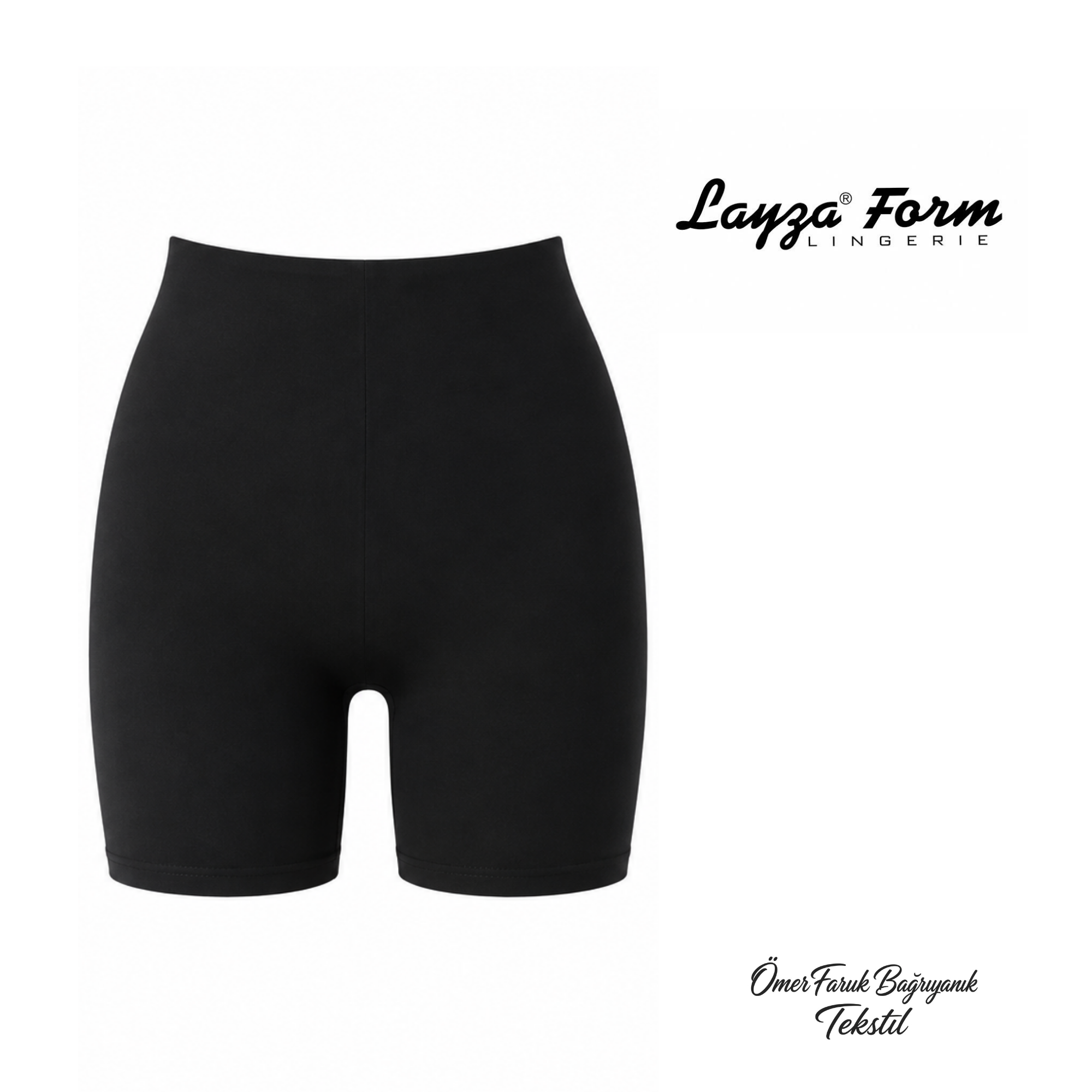 Layza Form Siyah Lazer Kesim Boxer Korse 7600