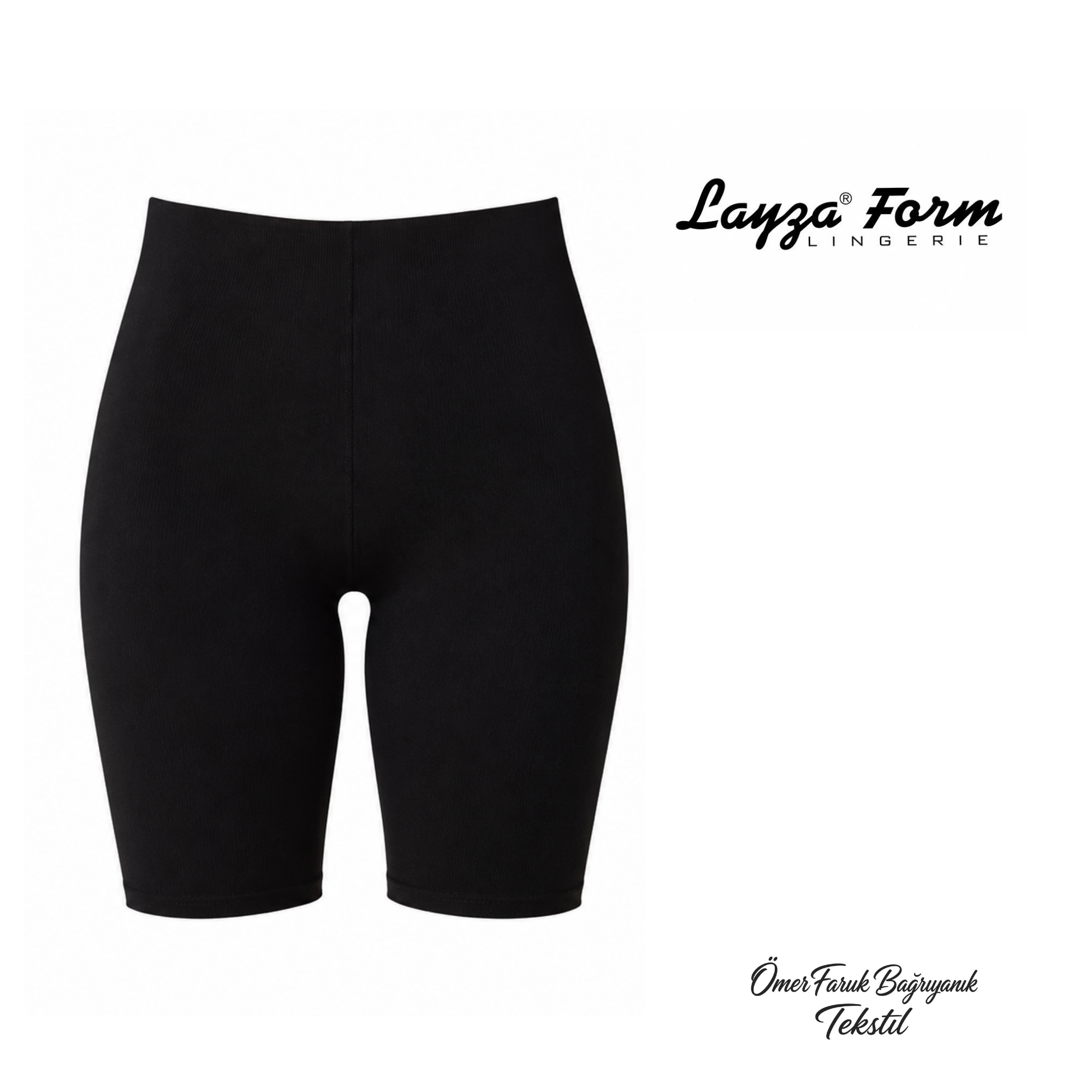 Layza Form Siyah Lazer Kesim Paçalı Korse 7000