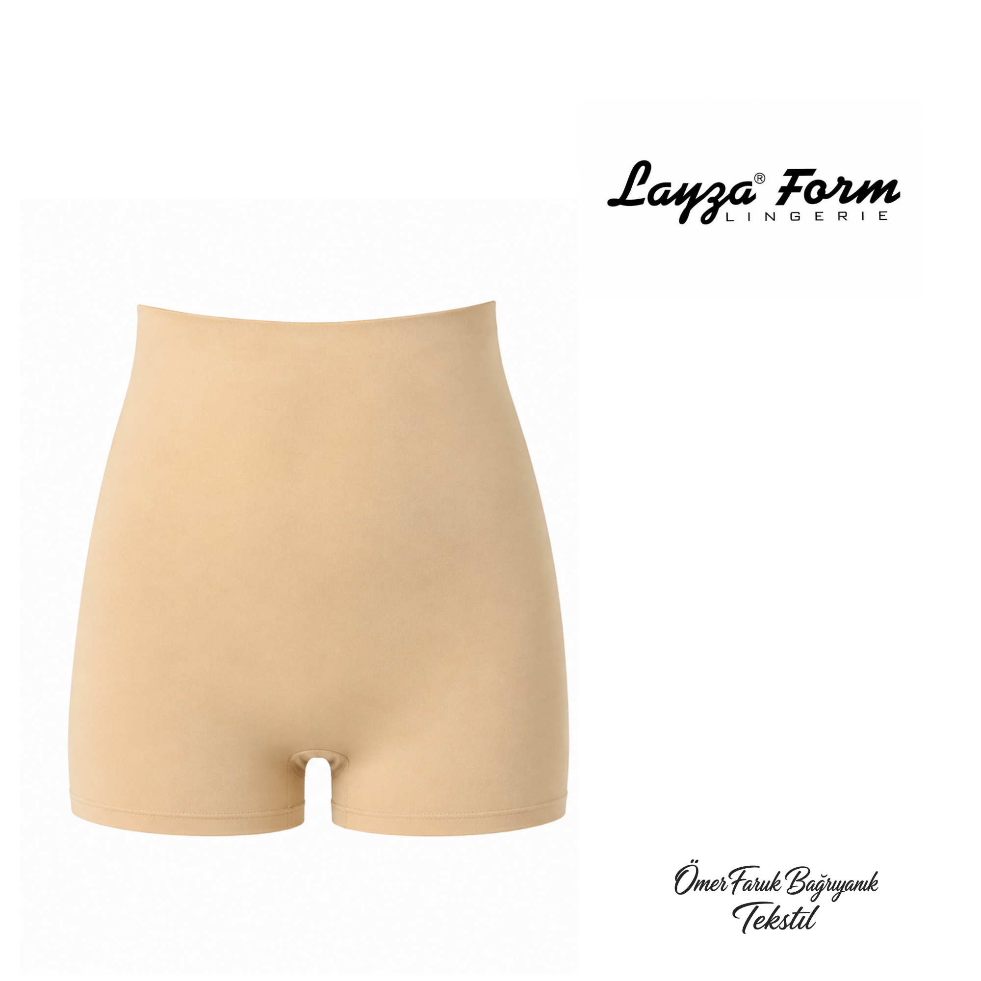 Layza Form Ten Lazer Kesim Yüksek Bel İz Yapmayan Slip Korse 8100