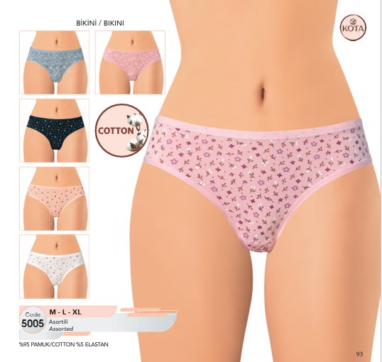 Kota Bayan Pamuk Bikini Çiçekli 5005