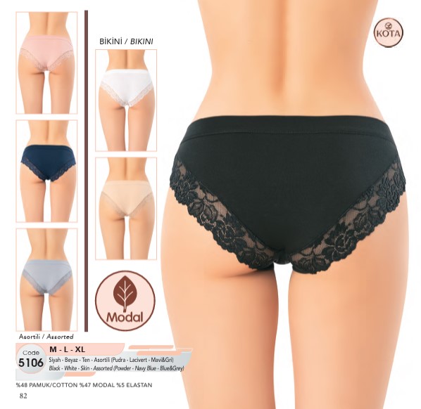 Kota Bayan Dantelli Biyeli Modal Bikini 5106