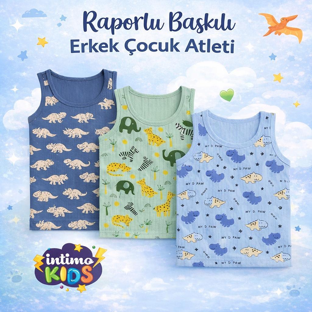 İntimo Kids Raporlu Baskılı Erkek Çocuk Atlet