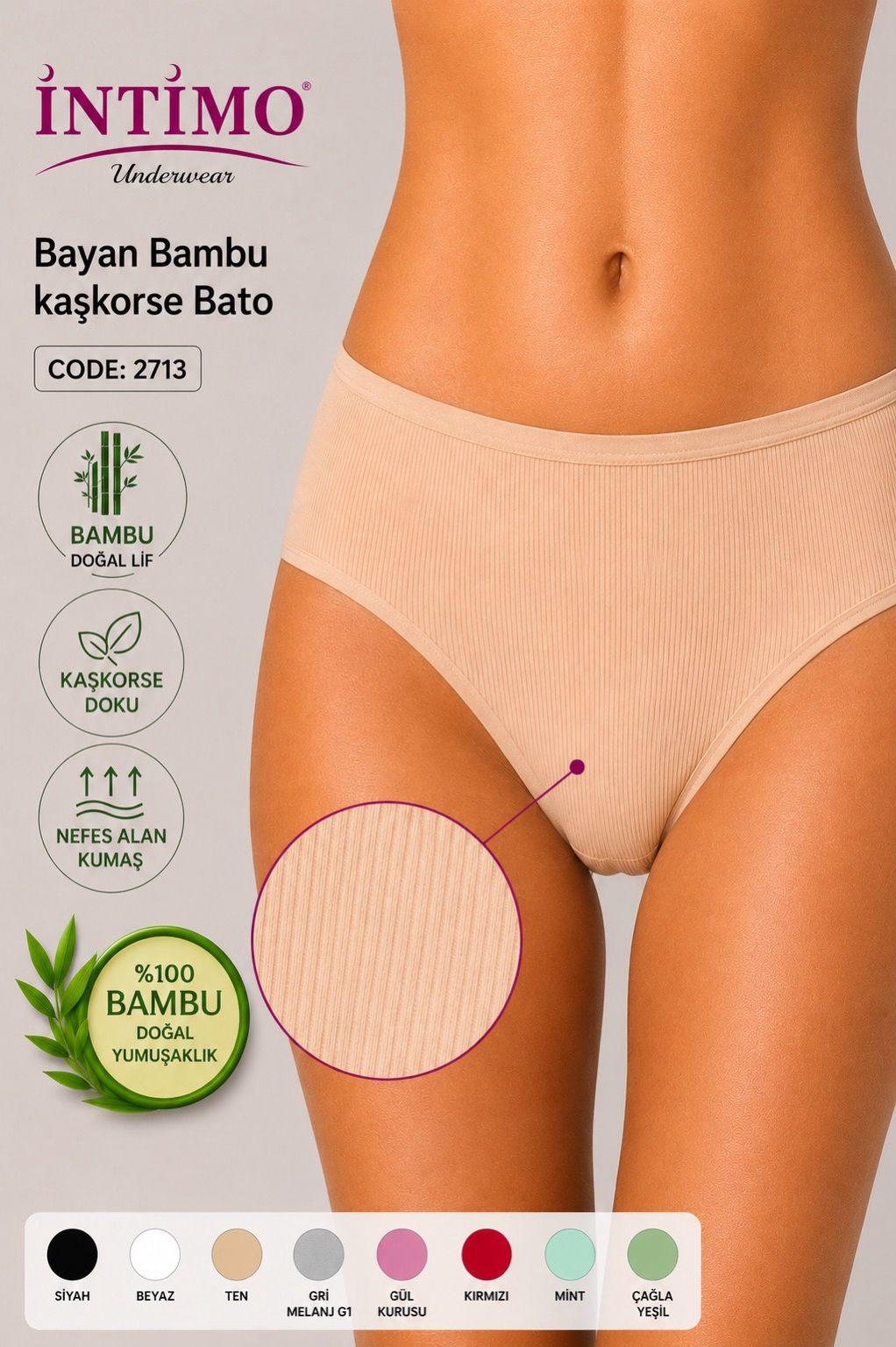 İntimo Kaşkorse Bambu Bayan Bato 2713