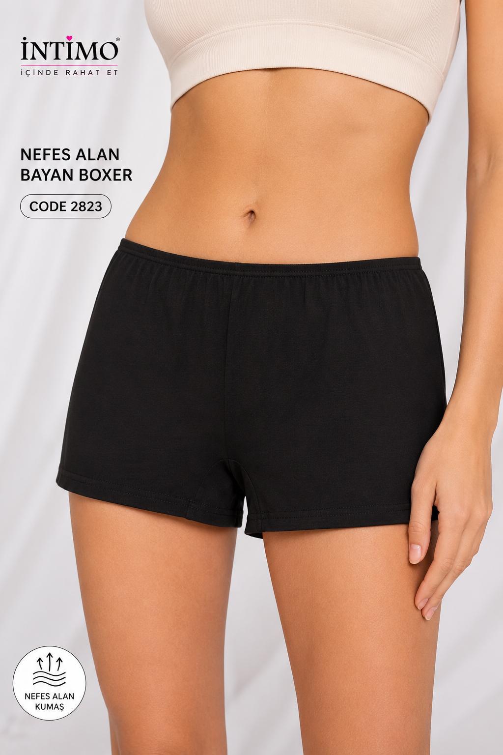 İntimo Nefes Alan Bayan Boxer 2823