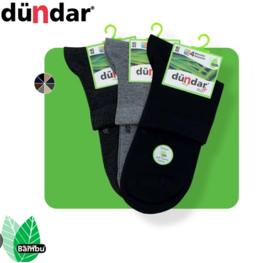 Dündar Erkek Bambu Asorti Konç Patik 4131