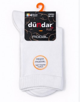 Dündar Kadın Modal Beyaz 4 Mevsim Çorap 5725