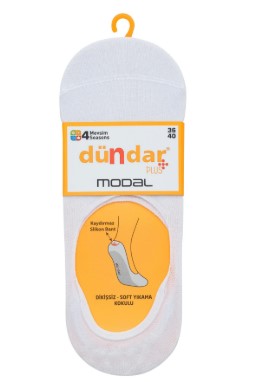 Dündar Kadın/Unisex Beyaz Modal Babet 6913