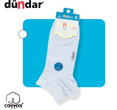 Dündar Erkek Cotton Beyaz Patik 0300