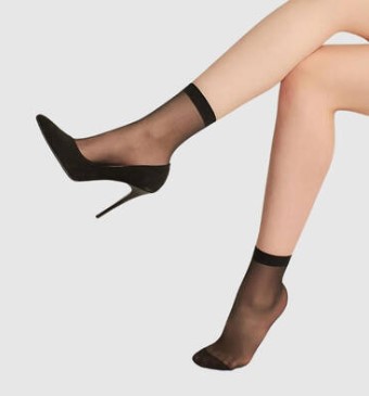 Özge Desensiz Fit 15 Soket Çorap Siyah