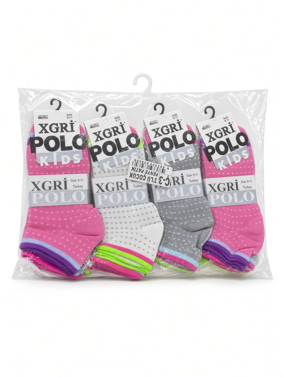 Xgri Polo Kids Assorti Kız Çocuk Penye Patik