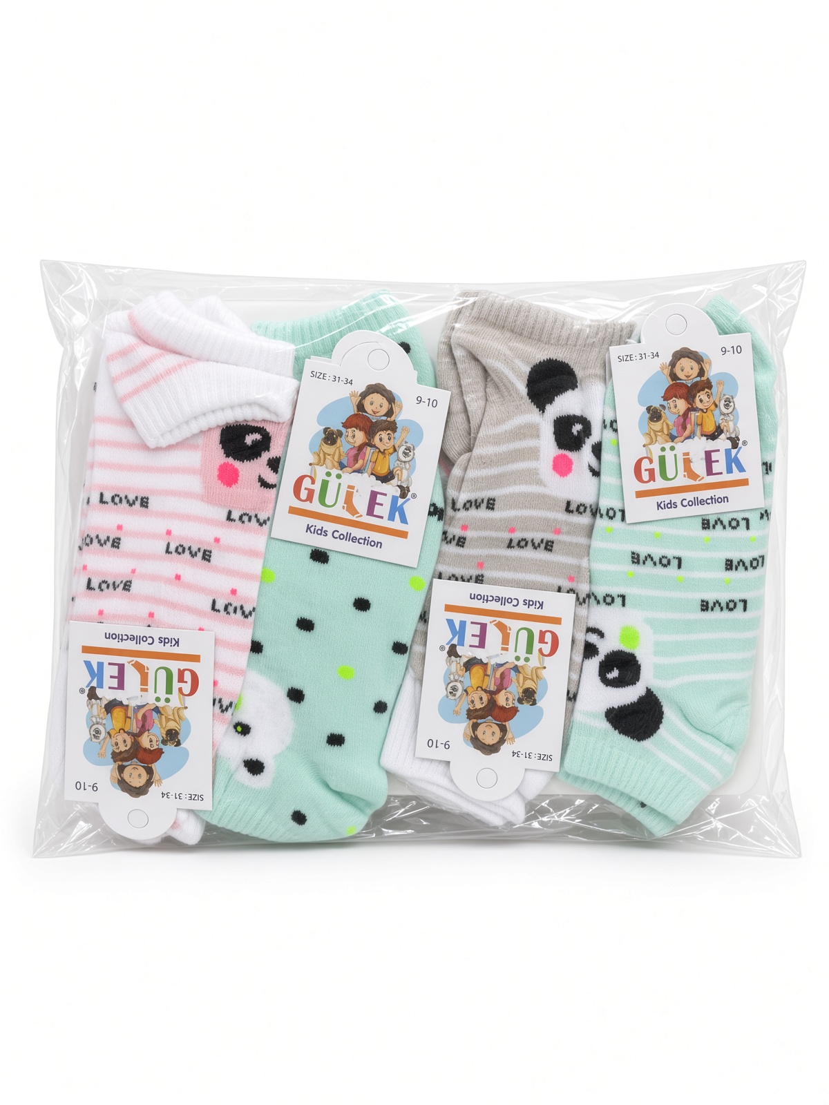 Gülek Kids Assorti Kız Çocuk Çorap