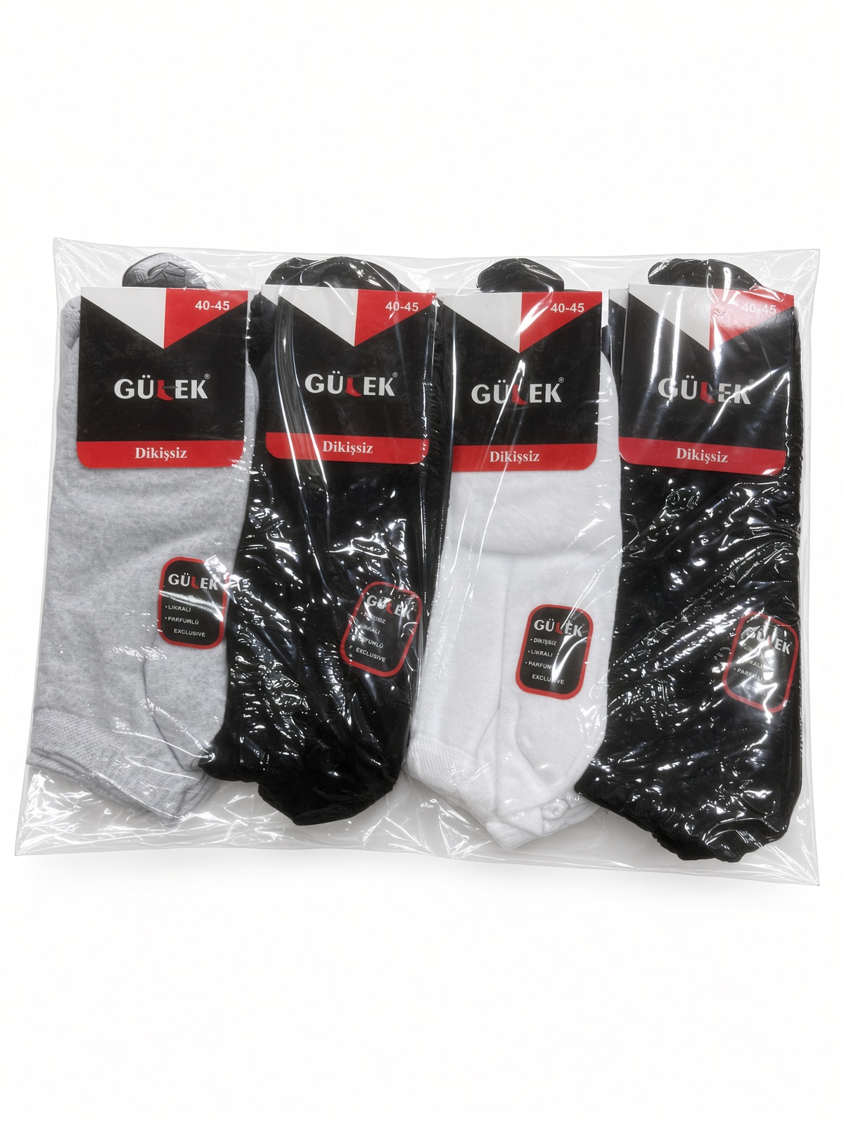 Gülek Assorti Erkek Dikişsiz Sneaker Çorap