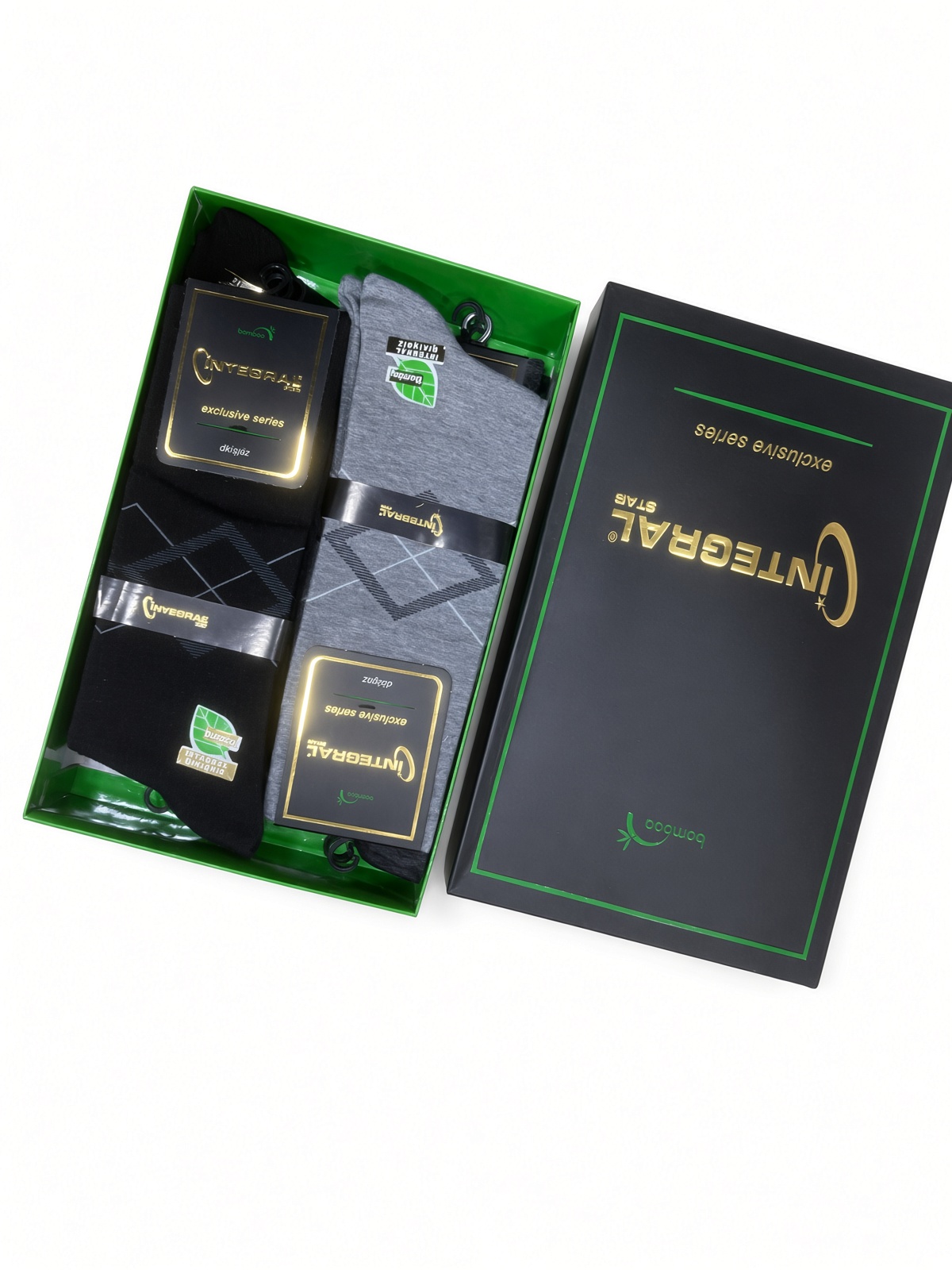 Integral Star Assorti Erkek Bambu Dikişsiz Çorap Kutulu