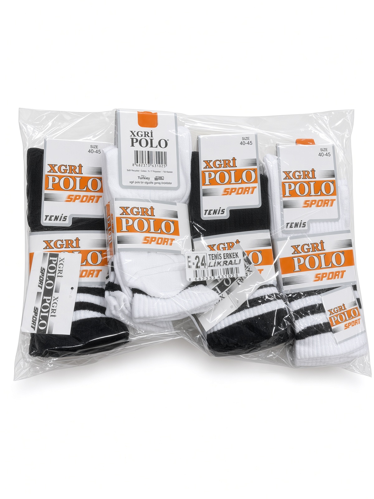 Xgri Polo Sport Assorti Erkek Tenis Likralı Çorap
